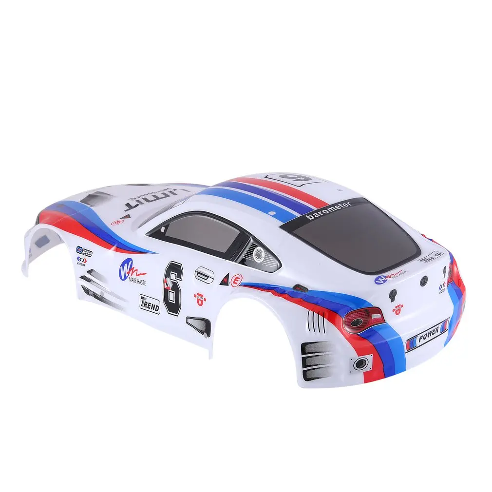 1/10 RC корпус автомобиля для 1:10 RC для гоночного автомобиля плоский спортивный Дрифт транспортного средства RTR детали для игрушек многоцветная Радиоуправляемая машина детали для игрушек