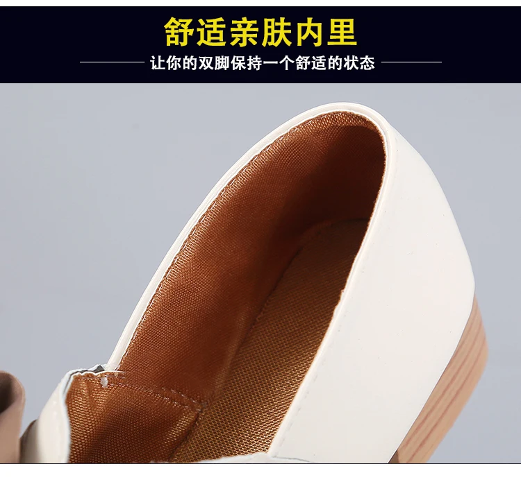 Bow Knot Casual Shoes for Women Flats Leather Oxfords Women Shoes Woman Fashion Square Heels Slip on Ladies Shoes Espadrilles
