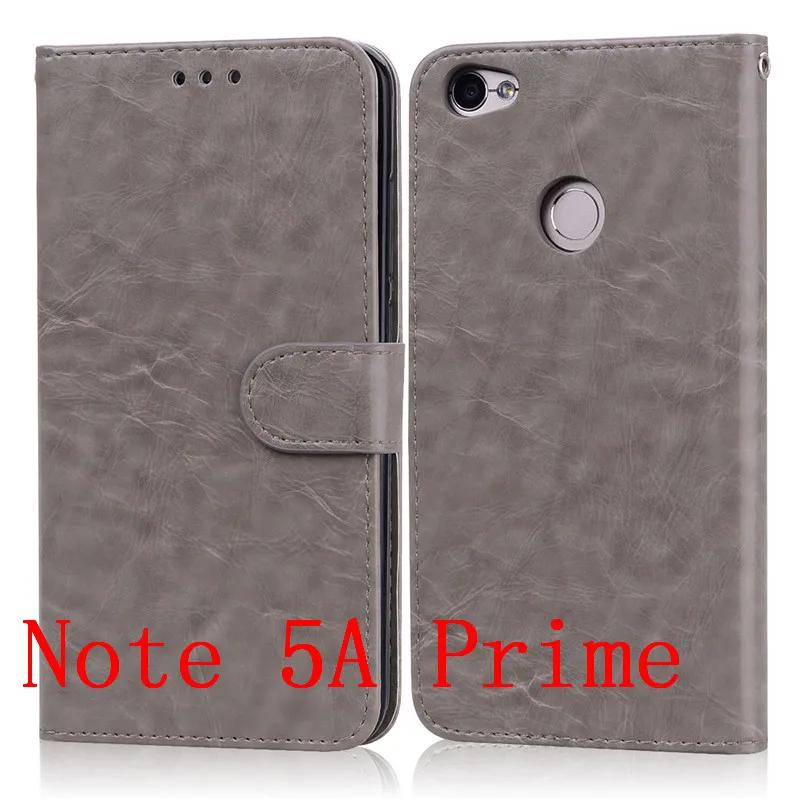 Чехол для Xiaomi Redmi Note 5A, мягкий ТПУ кожаный бумажник, флип-чехол для Xiaomi Redmi Note 5A Prime, бампер для телефона, чехол для Redmi NOTE 5A - Цвет: Gray