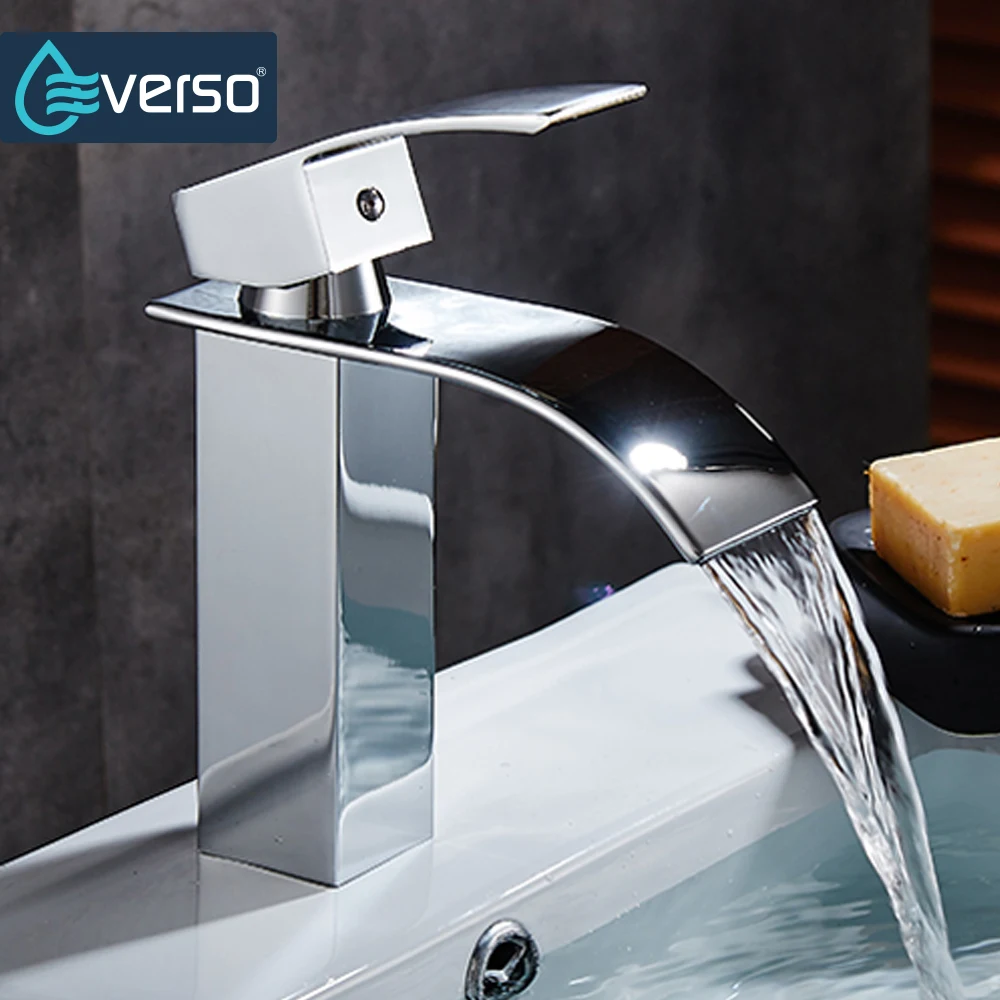

Antique Brass Waterfall Bathroom Faucet Basin Faucet Vanity Vessel Basin Mixer Tap Bathroom Sink Faucet Torneira