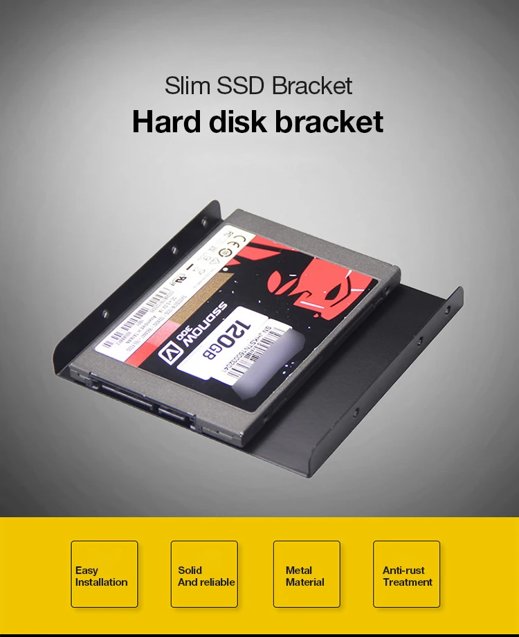 UTHAI G09 ультратонкий SSD твердотельный кронштейн жесткого диска 2,5 дюймов кронштейн жесткого диска HDD Caddy лоток адаптер жесткого диска