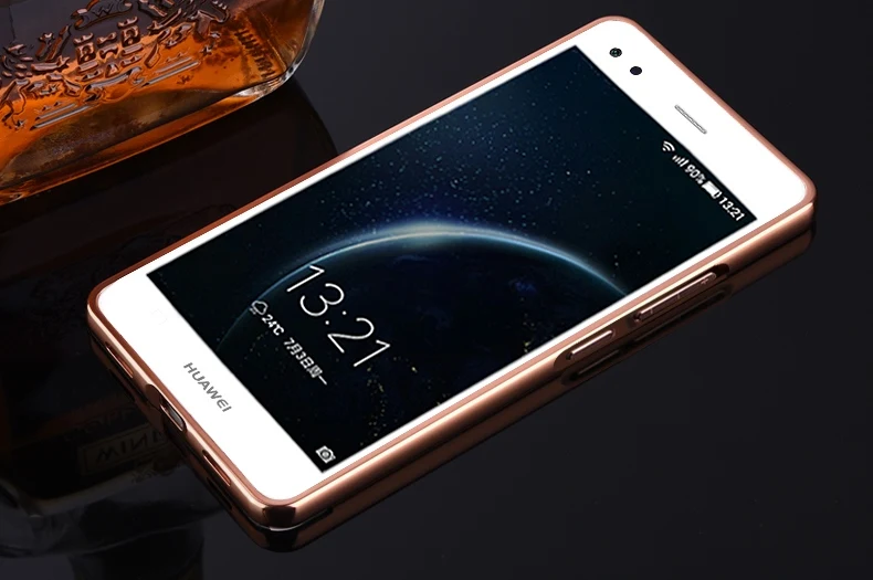 Модные Роскошные зеркальные Чехлы цвета розового золота для Huawei Nova Lite 2017