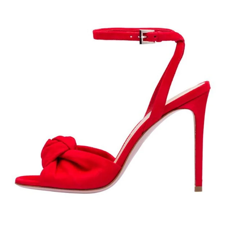 Женские свадебные босоножки фиолетовые красные черные выразительные туфли