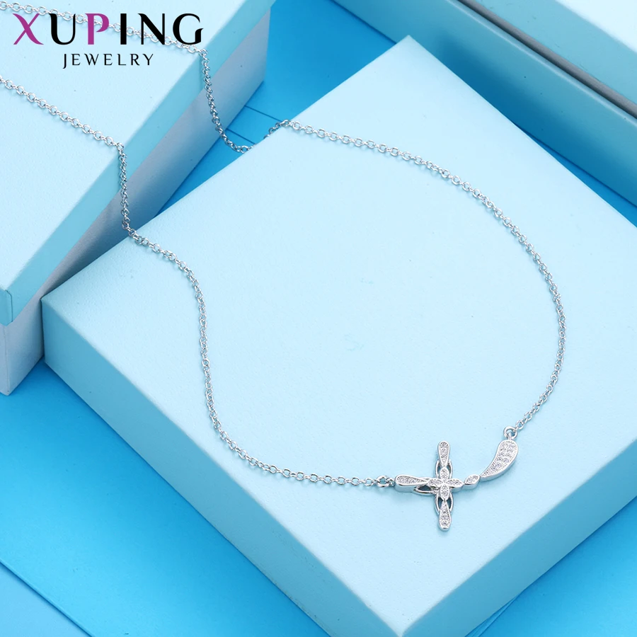 Xuping популярный кулон в виде креста с синтетическим кубическим цирконием