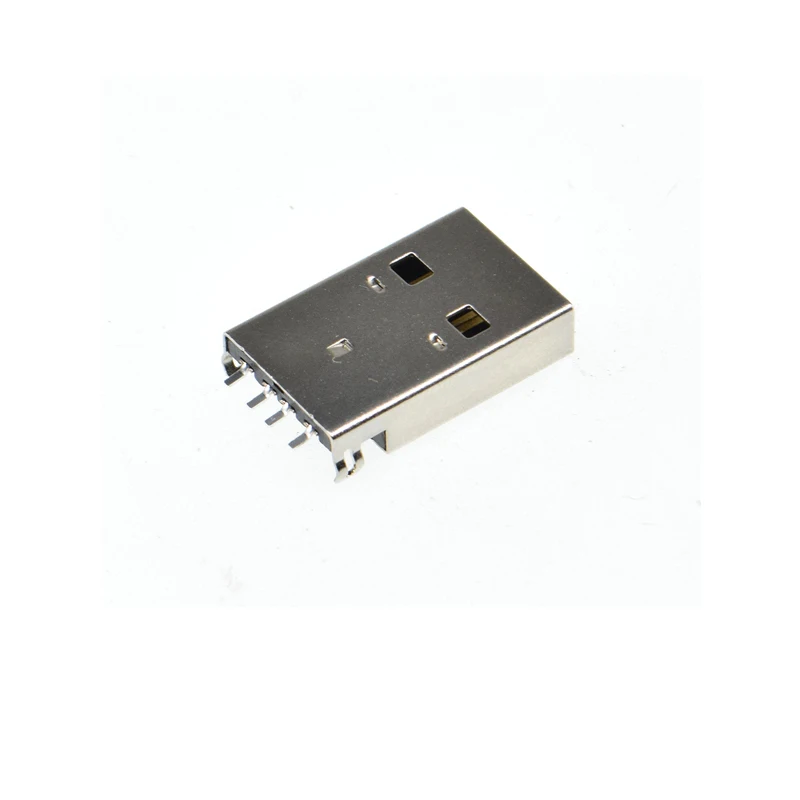 20 шт. USB 2 0 TYPE-A штекер Флуг разъем 4P 4PIN 180 градусов smt Тяжелая пластина |