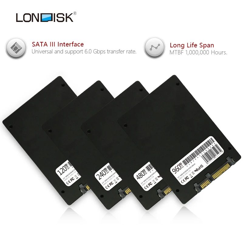 LONDISK SSD 240 ГБ 480 SATA hdd ssd Внутренний твердотельный жесткий диск Sata3 2 5 для ноутбуков