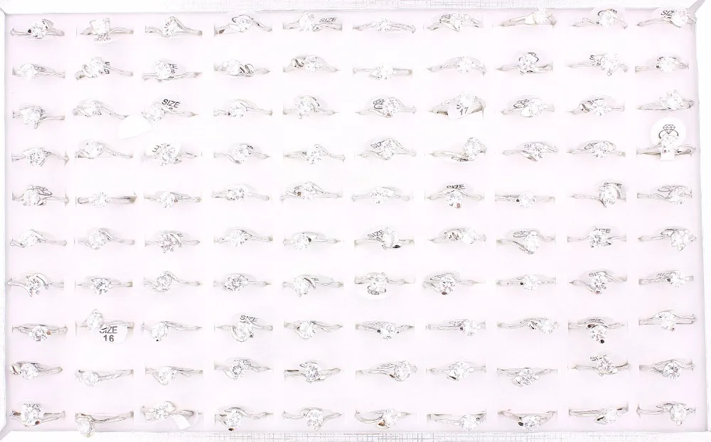 Оптовая продажа партий работа 20 шт. Стразы с кристаллами посеребренные женские