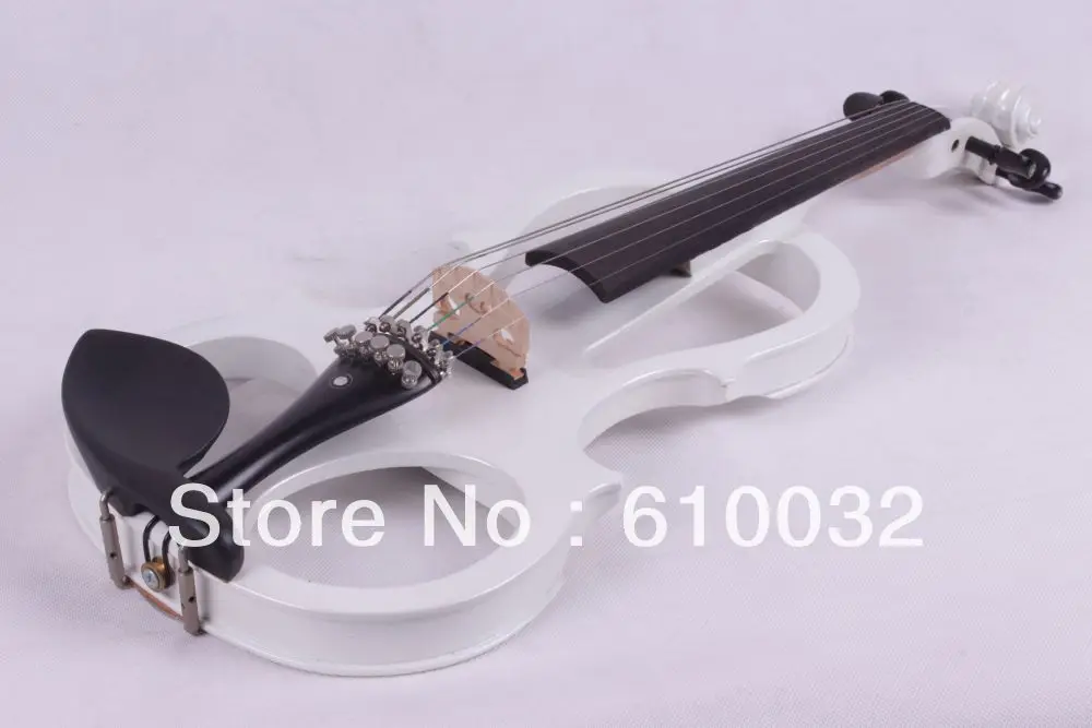 

4/4 Electric Violin Solid wood 4 -11# silvery white color 6 string