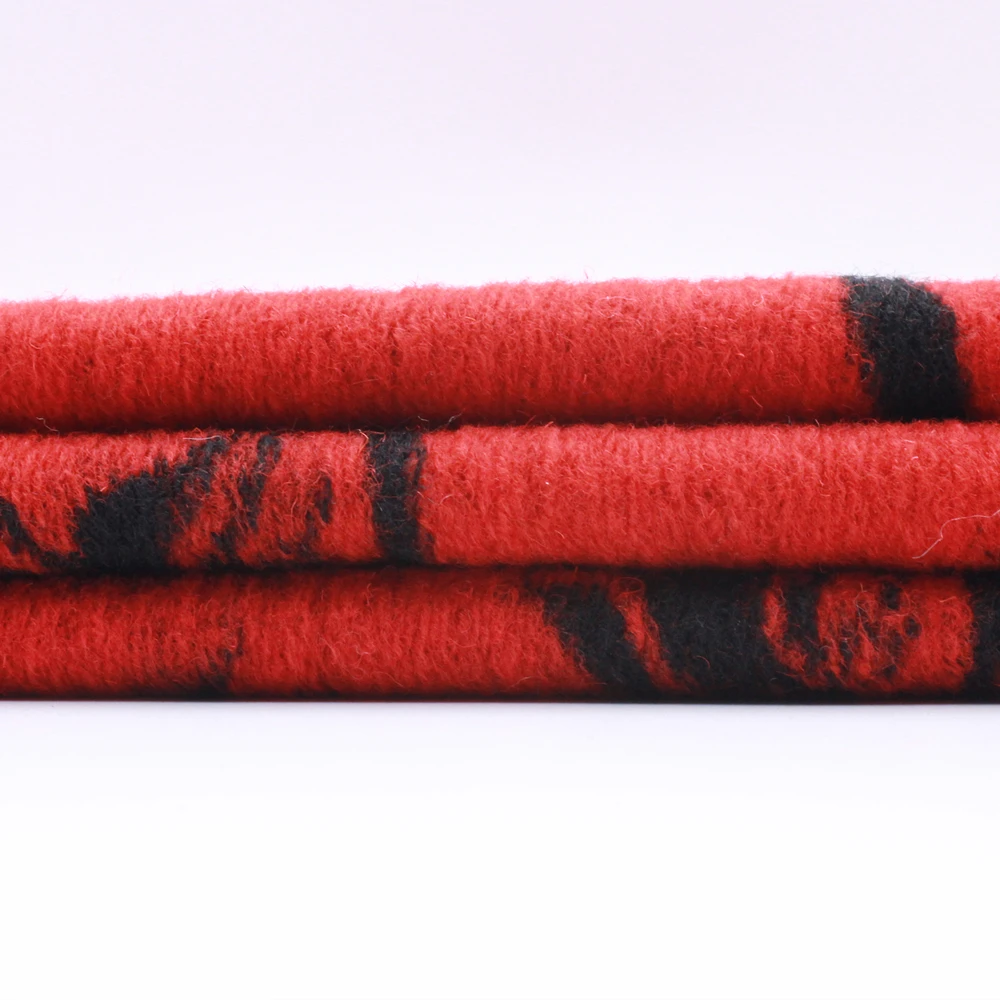 YLSX Autumn and Winter Knitted Red Jacquard Fabric Wool Short Skirt Base Shirt Hoodie T-shirt 145cm50cm | Дом и сад