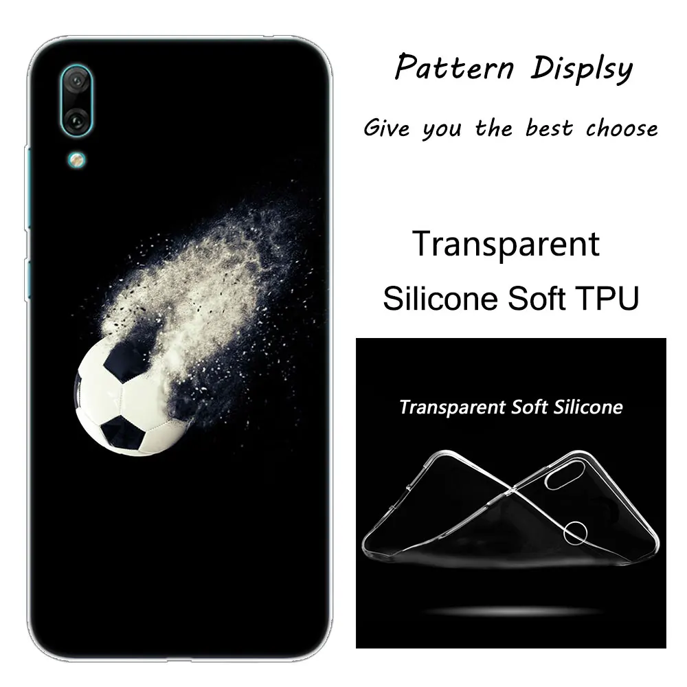 Спортивный Футбольный Мягкий силиконовый чехол для телефона huawei mate 10 20 Lite Pro Enjoy 9S Y9 Y7 Y6 Y5 Pro Модный чехол