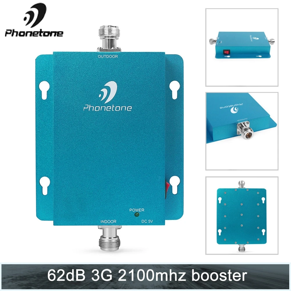 Мини размер мощный 3G усилитель сигнала сотового телефона повторителя 2100MHz 62db