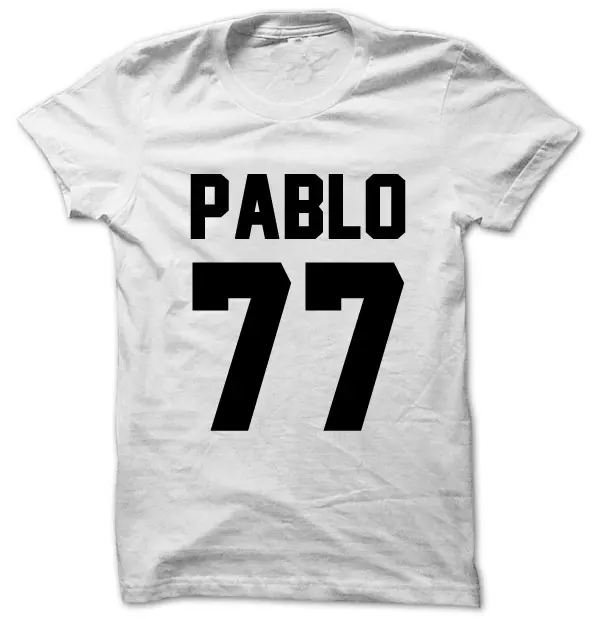 Kanye рубашка Пабло 77 футболка рэп хип-хоп Мужская Женская унисекс Tumblr T1708 | одежда