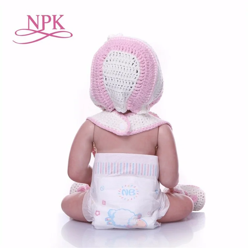 Reborn Girl Baby Dolls 20 ''полный корпус Винил силиконовый новорожденный сенсорный настоящая детская игрушка для ванны силикон