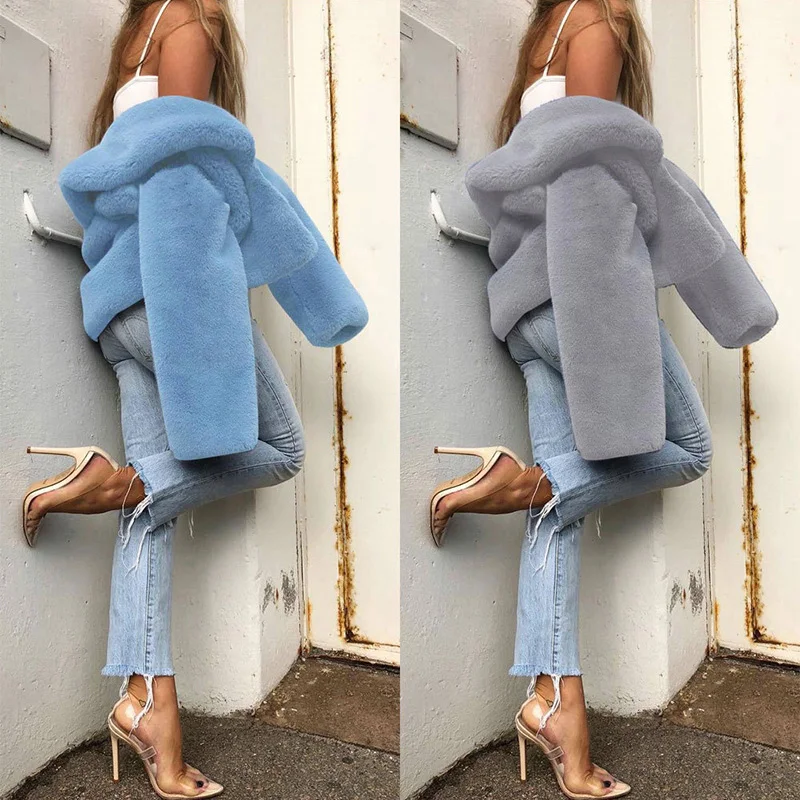 CHRLEISURE женская зимняя теплая куртка сексуальная плюшевая Femme Свободная