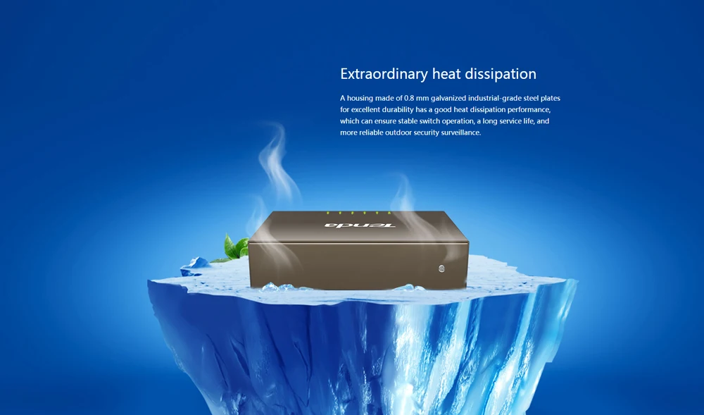 Tenda TEG1005D 5 Порты Gigabit Ethernet, 10/100/1000 Мбит коммутатор для интернет-сети, Auto MDI/MDIX