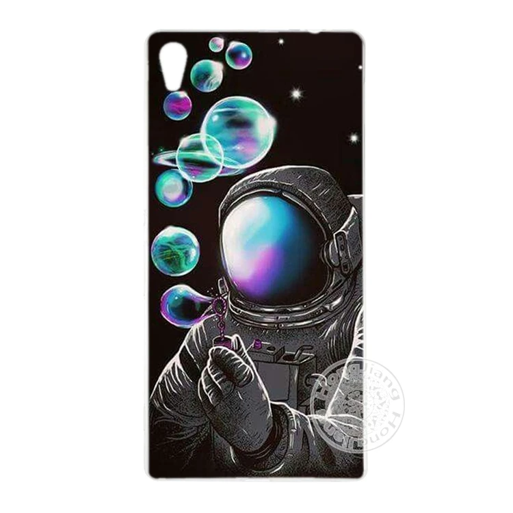 HAMEINUO Космос любовь Луна астронавт чехол для телефона sony xperia z2 z3 z4 z5 mini plus aqua M4 M5 E4 E5