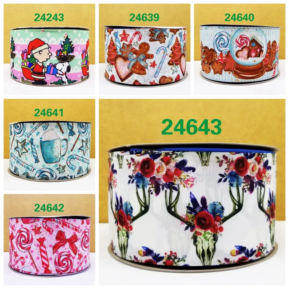 50 двор мультфильм печатных grosgrain ленты 24643