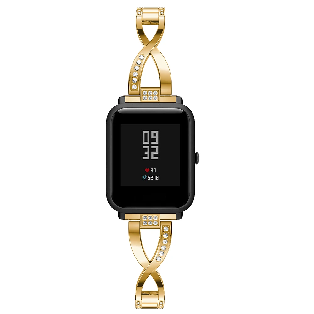20 мм сменный металлический ремешок для Xiaomi Huami Amazfit Bip BIT PACE Lite Youth Smart Watch пояс