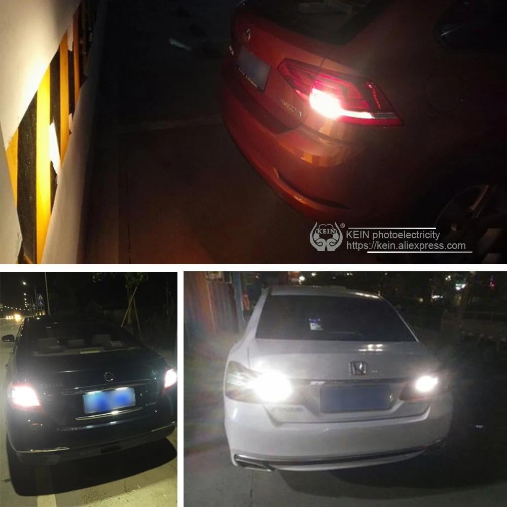 Светодиодные лампы KEIN p21w 1156 1157 ba15s bay15d для автомобиля cob тормозной S25 задний фонарь