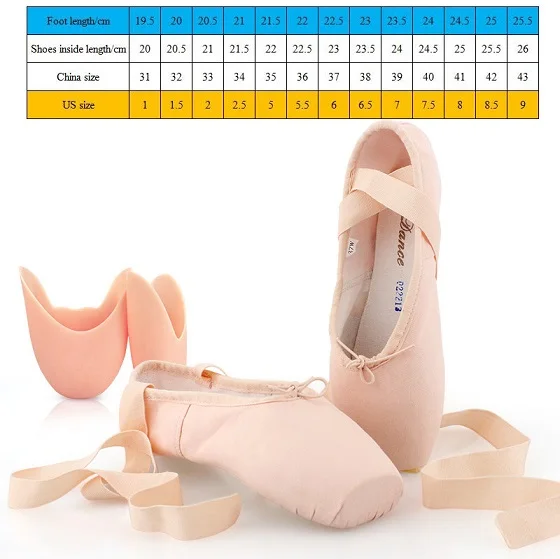 Flesh pink Балетная обувь женская парусиновая обувь с лентами; детская жесткая подошва с эластичным ремешком; обувь для выступлений; обувь для тренировок - Цвет: Flesh pink