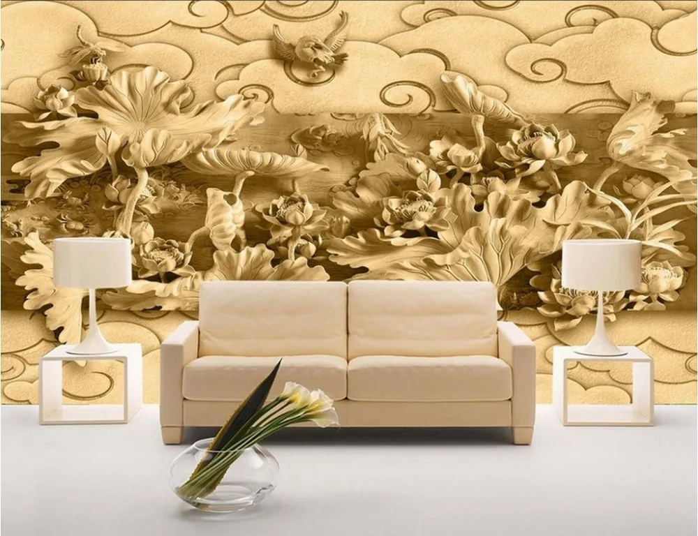 На заказ любой размер 3D стереоскопического обои рельеф цветок 3d фрески для