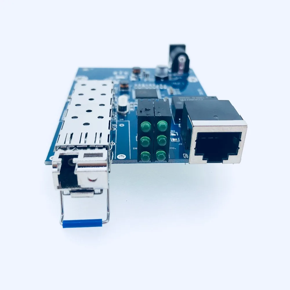SFP оптоволоконный конвертер RJ45 гигабитный GPON/OLT медиа 1000 Мбит/с волоконно