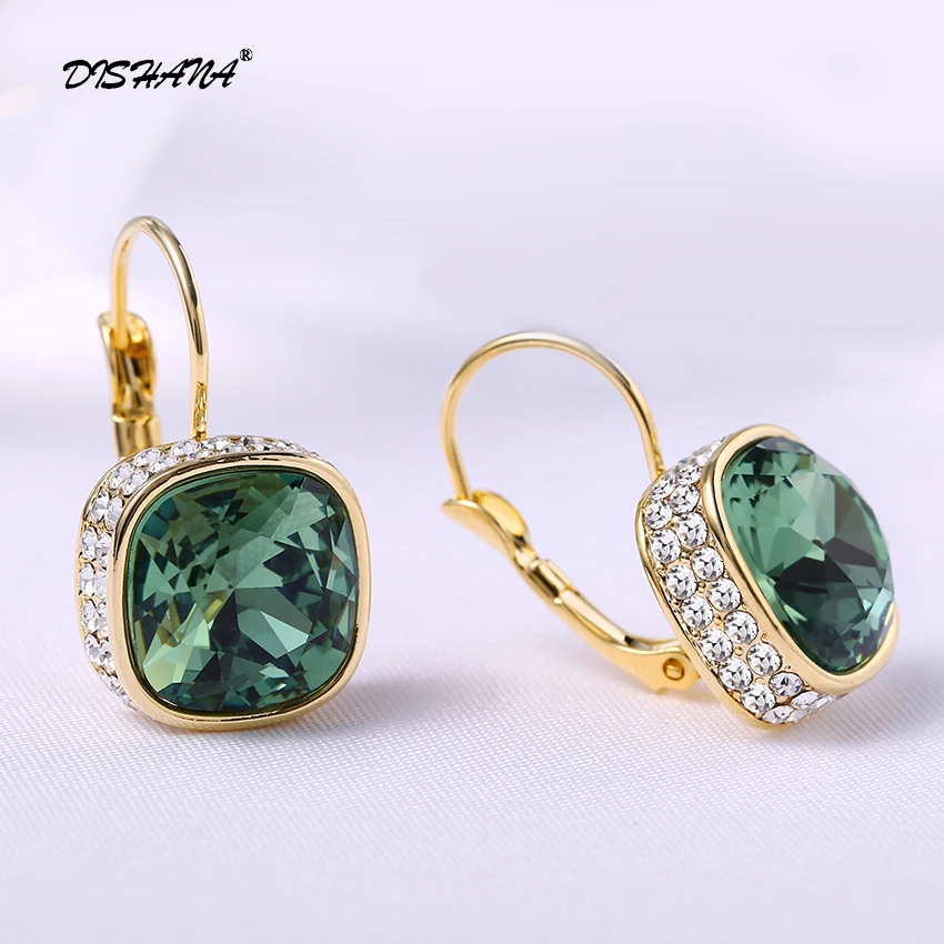 Висячие серьги с кристаллами ювелирные изделия подарочные модные подвески для