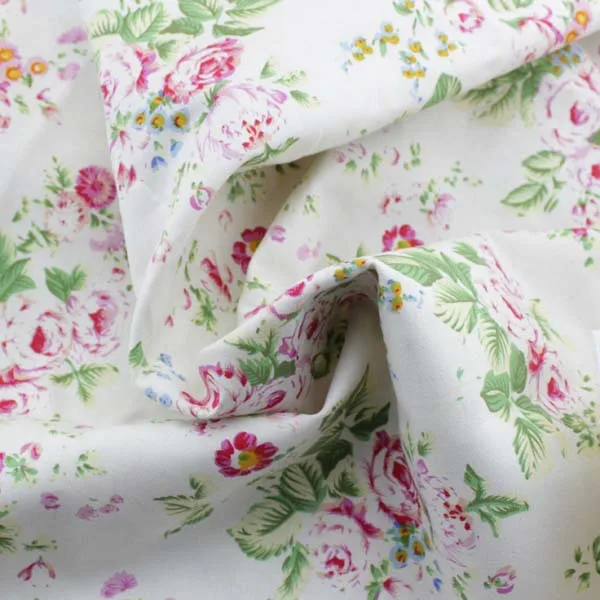 2 дизайна ткань из хлопка и льна Зеленая в горошек Роза росе четверть четверти