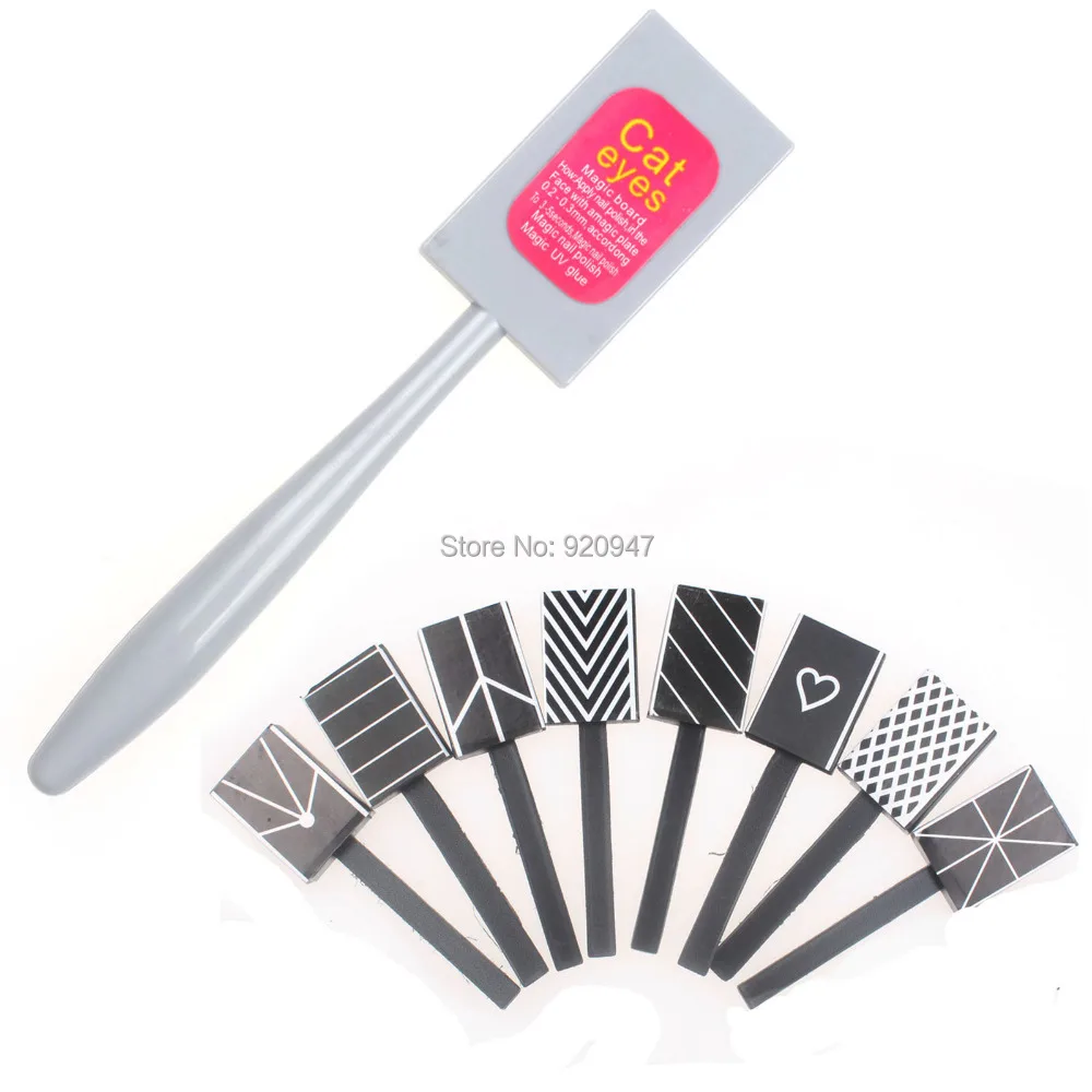 Магнит Плиты Жезл Совет Ногтей Инструмент для DIY Магия 3D Магнитная Кошки Глаза