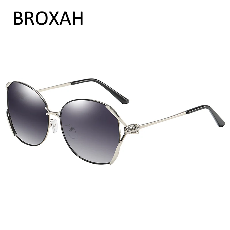 

BROXAH Fashion Luxury Polarized Sunglasses Women Brand Ladies Driving Glasses Metal Shades