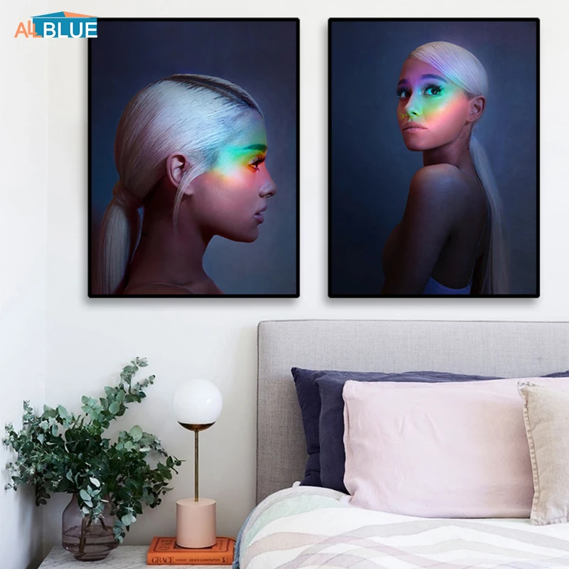 Картина на холсте с принтом для девочек сексуальная Ариана Гранде постер