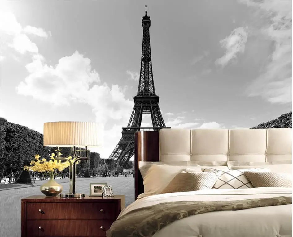 На заказ любой размер красивые пейзажи обои башня черный и белый пейзаж фоновая