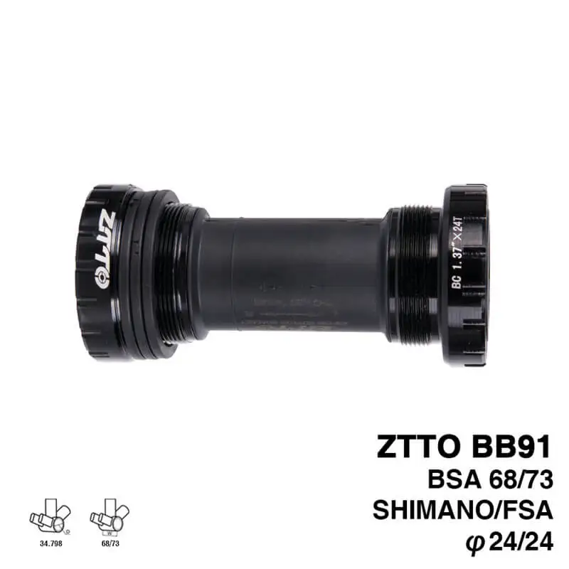ZTTO алюминиевый сплав BB91 внешние нижние кронштейны подшипника для Shimano Prowheel 24 мм