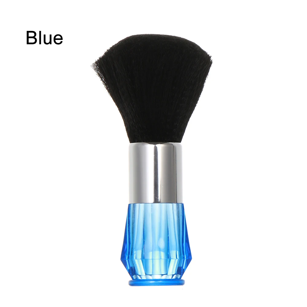 blue 1 шт., мягкая черная щетка для бороды и шеи, Парикмахерская, чистка волос, салонная расческа, парикмахерские инструменты для укладки макияжа - Цвет: blue