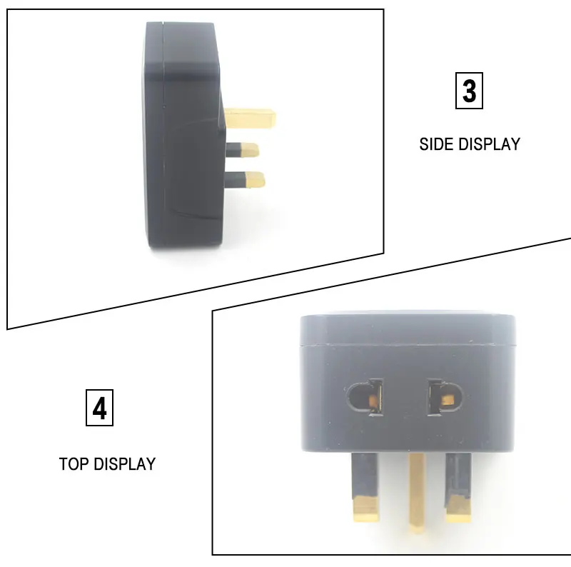 JOHO «Умная» вилка-в настенное гнездо 13A два usb-порта зарядка розетка выключатель питания домашняя дорожная розетка белый 5,5*2,8*11 см