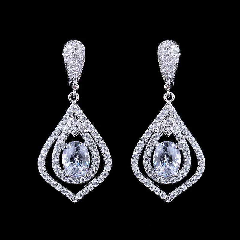 2015 китайский топ дизайн новейший AAA CZ висящие сережки GLE4649 | Украшения и