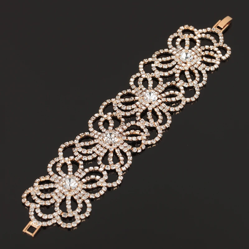 Роскошные свадебные аксессуары YFJEWE Стразы для невесты ювелирные изделия