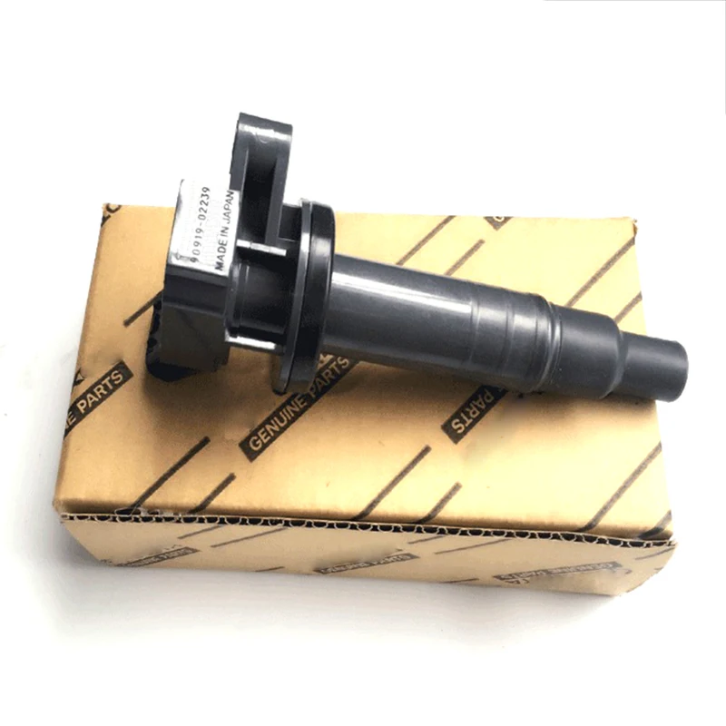 With Package Baificar Фирменная Новинка настоящая катушка зажигания 90919-02239 для Защитные чехлы для сидений, сшитые специально для Toyota Corolla ZZE122 1ZZ 3ZZ 4ZZ 3SG 1KR RAV4 Celica матрица 1.8L - Цвет: With Package