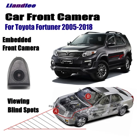 Автомобильная камера переднего вида для Toyota Fortuner 2005-2018 2010 2015 2016 не заднего вида парковочная камера HD CCD ночное видение