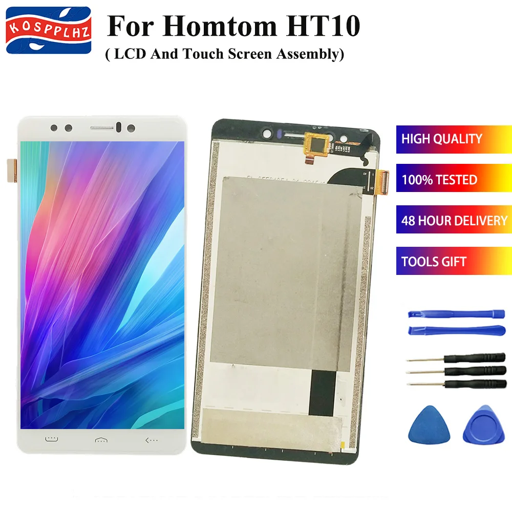 100% Протестировано для Homtom HT10 ЖК дисплей Дисплей и кодирующий преобразователь