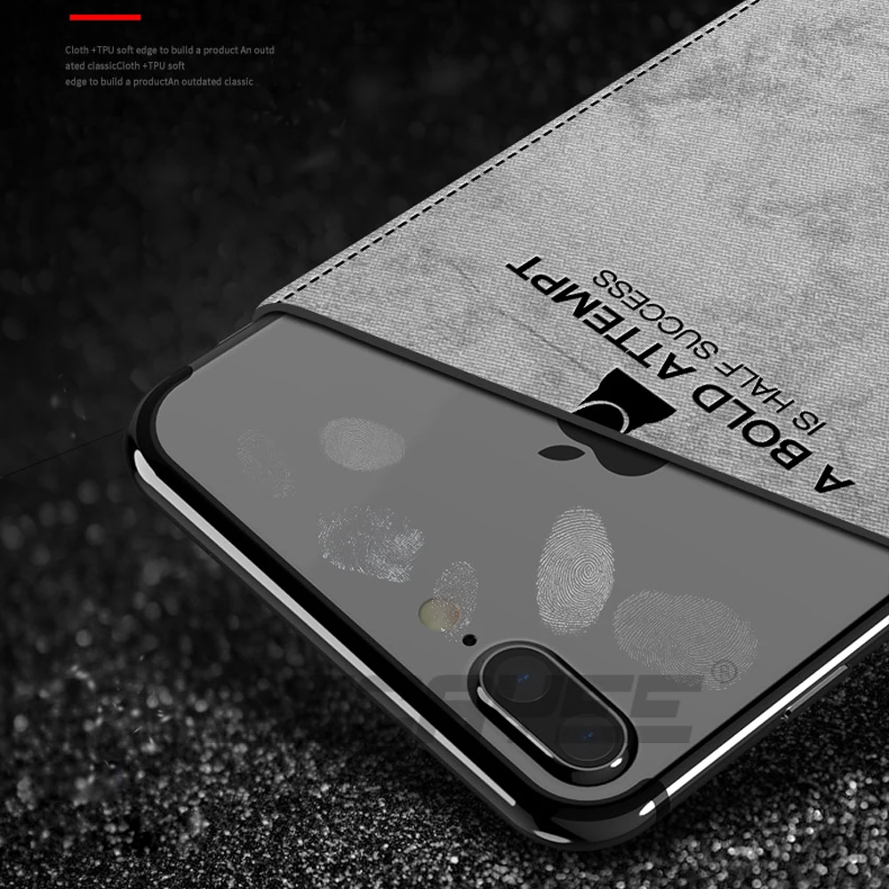 LECAYEE тканевый чехол для телефона iPhone 6S 7 8 Plus X Мягкий защитный рамка бампер задняя