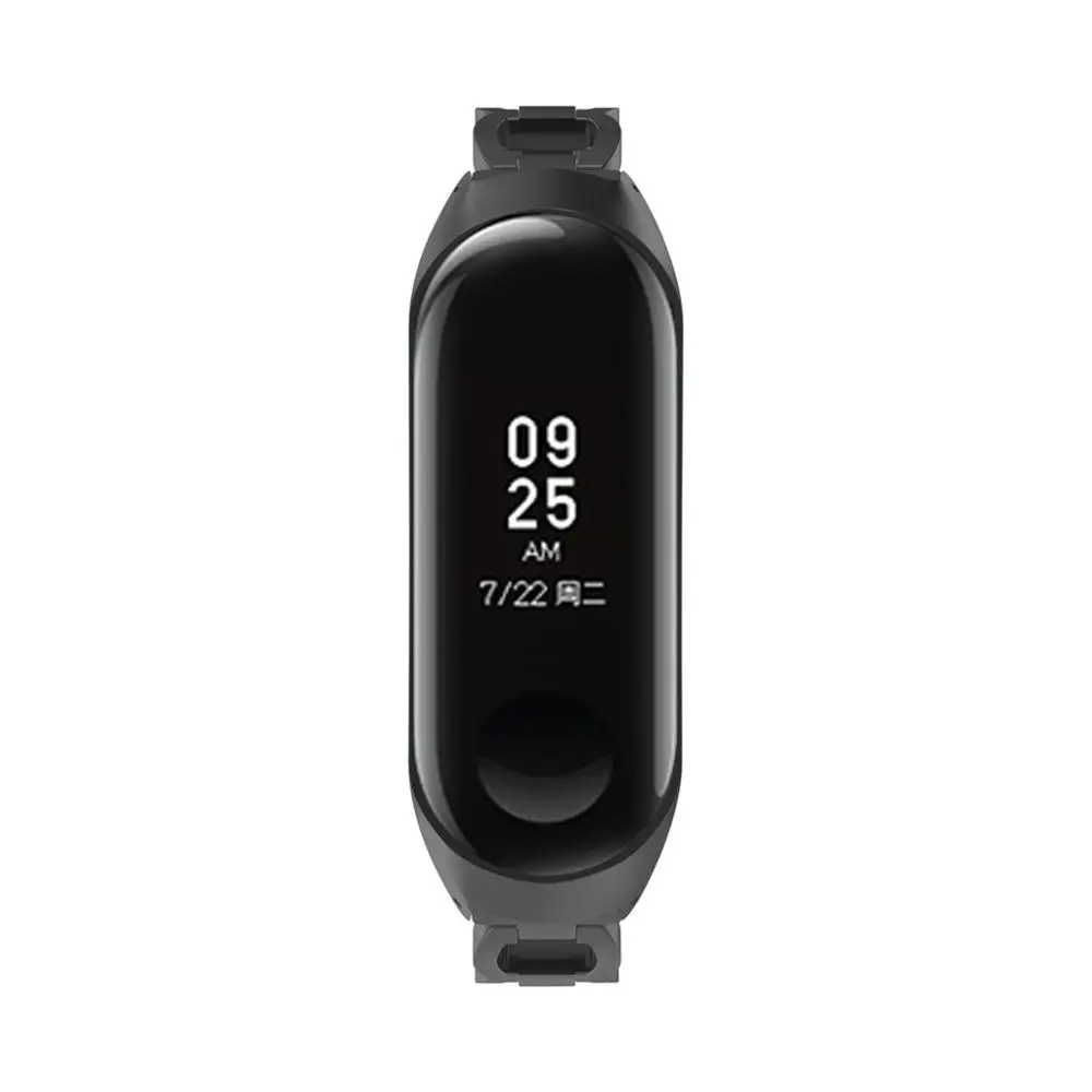 Роскошный Металлический наручный ремешок из нержавеющей стали для Xiaomi Mi Band 3