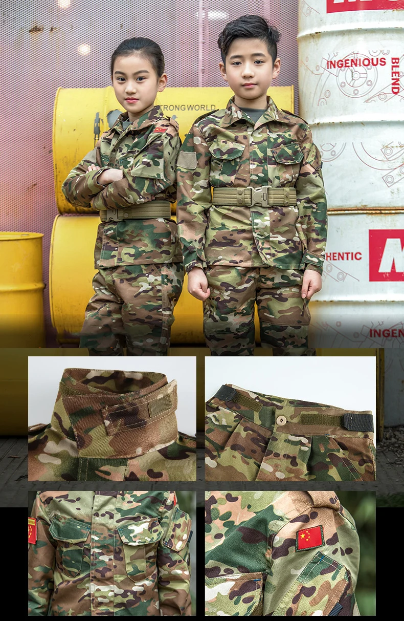 Военная форма Mege для детей, для улицы, для детей, подростков, тактический Камуфляжный боевой костюм, армейский солдат, страйкбол, CS игра, Мультикам