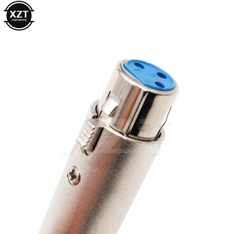 Горячая Распродажа никелированный 3Pin XLR гнездовой разъем до 1/4 &quot6 35 мм штекер