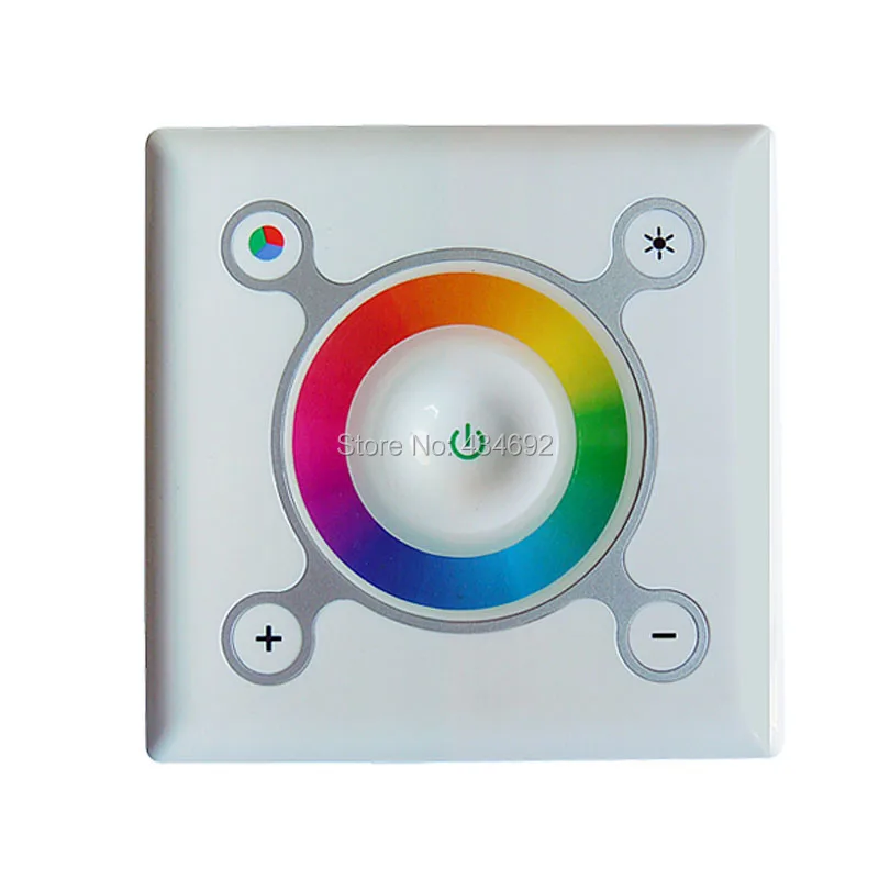Бесплатная доставка цветной сенсорный настенный RGB светодиодный диммер