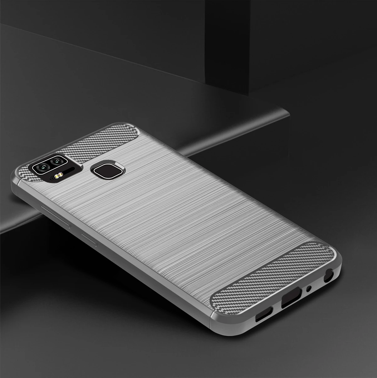 Чехол для Asus Zenfone Zoom S тонкий чехол из углеродного волокна матовый текстурный