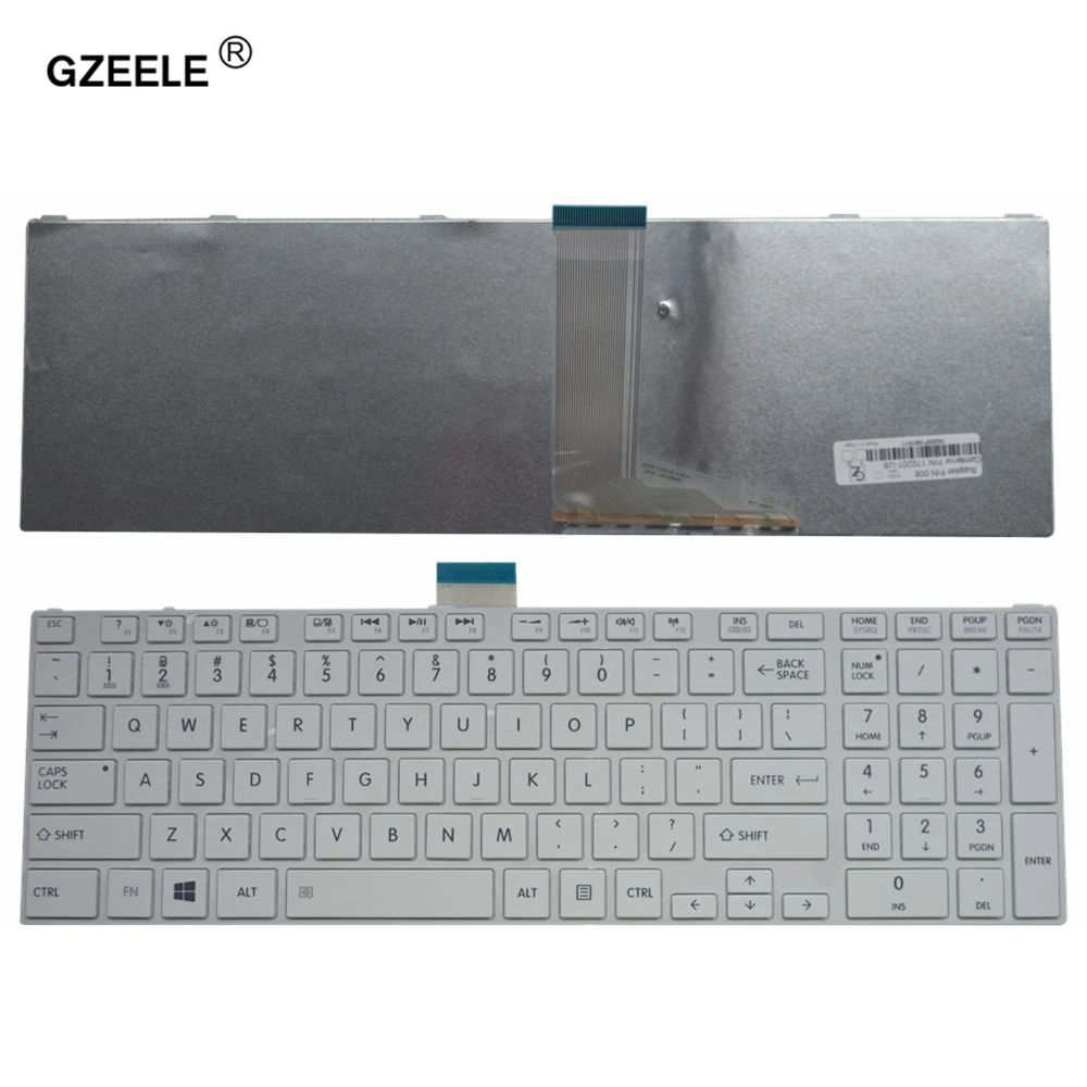 Клавиатура GZEELE для ноутбука toshiba SATELLITE белая клавиатура L850D P850 L855 L855D L870 L870D C850 C855