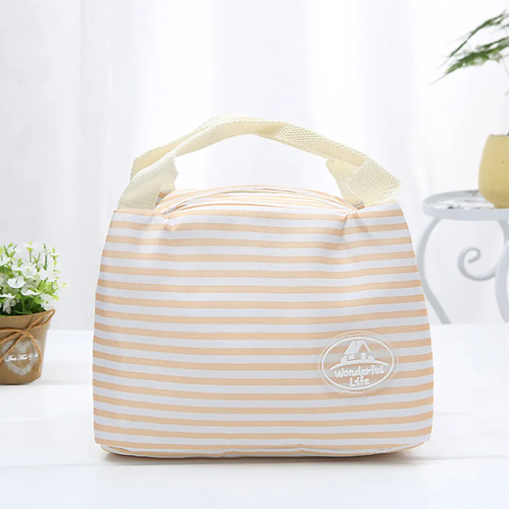 Термоизолированный Ланч бокс сумка тоут на молнии для ланча Bento #30|Сумки вещей| |