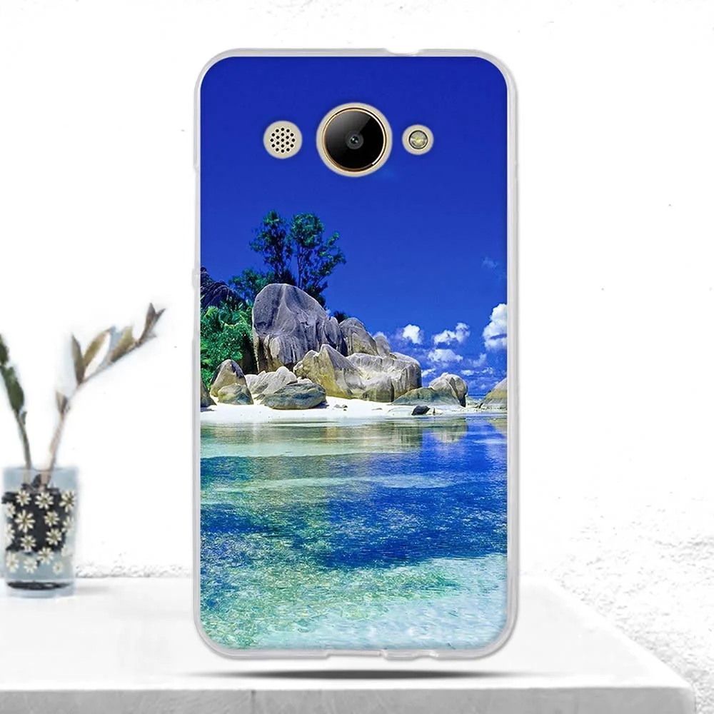Чехол для Huawei Y3 2017 Y5 Llite мягкий TPU силиконовый 3D крутой задний 2018 чехол телефона