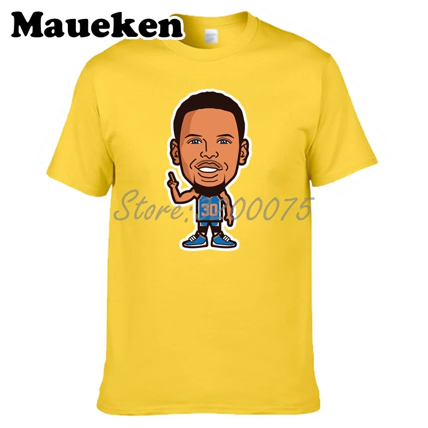 Мужская футболка с героями мультфильмов Chef Steph Curry 30 Футболка мужская круглым